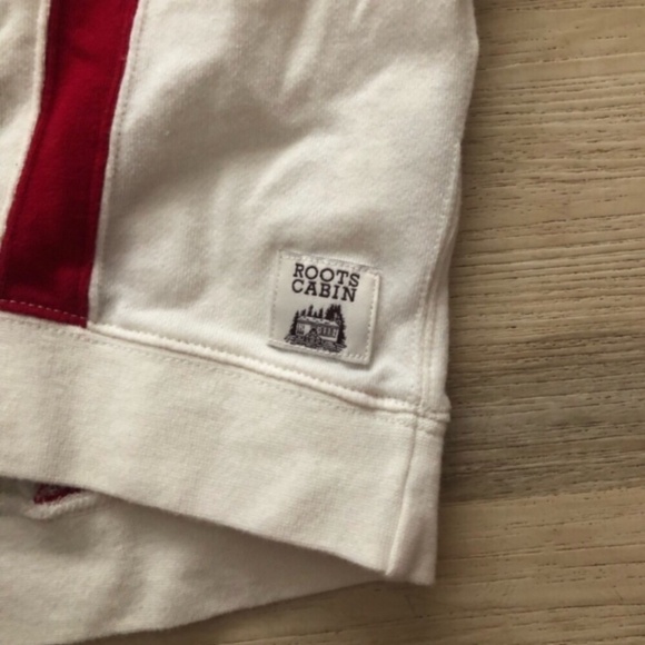 Roots Gray and White Sweatshirt with Red Accents - Picture 3 of 9